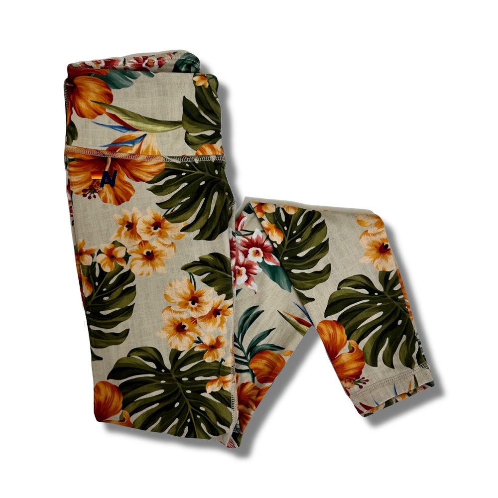 Aviator Nation Kauai Tropical Print Leggings XS